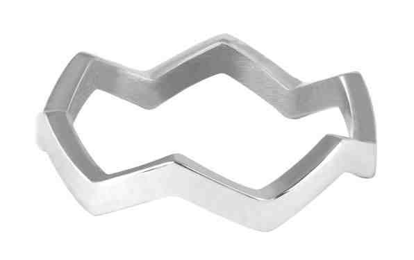 Troli Moderní ocelový prsten 56 mm + 2 měsíce na vrácení zboží