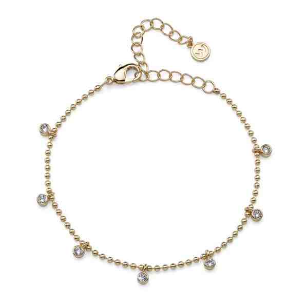 Oliver Weber Pozlacený náramek s čirými zirkony Beautify 32308G + 2 měsíce na vrácení zboží