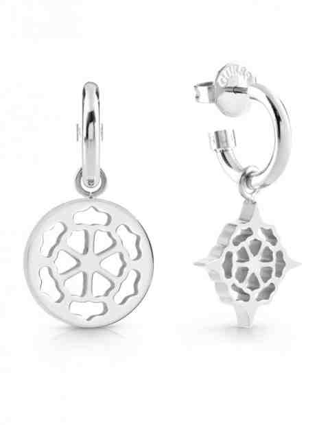 Guess Elegantní asymetrické náušnice Blooming Peony UBE01179 + 2 měsíce na vrácení zboží