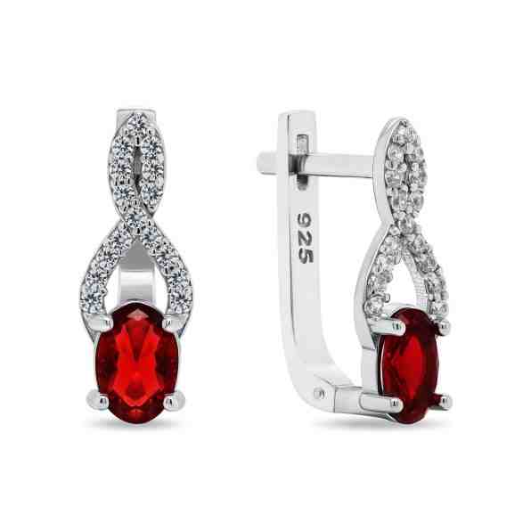 Brilio Silver Půvabné stříbrné náušnice se zirkony EA293DPW + 2 měsíce na vrácení zboží