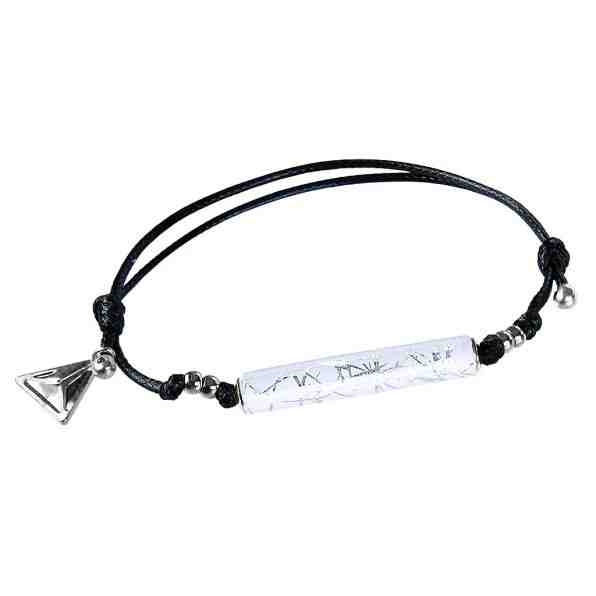 Lampglas Sněhobílý náramek Ice Peak s ryzím stříbrem v perle Lampglas BPR23 + 2 měsíce na vrácení zboží