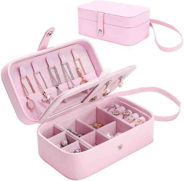 Troli Půvabná růžová cestovní šperkovnice B41 + 2 měsíce na vrácení zboží