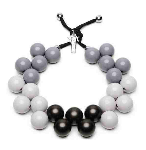 #ballsmania Originální náhrdelník C206MSEAS-029 Grigio - Griglo Perla - Corvino + 2 měsíce na vrácení zboží