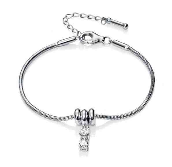 Viceroy Půvabný stříbrný náramek s krystaly VMMB2033-10 + 2 měsíce na vrácení zboží