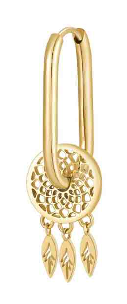 Brosway Pozlacená single náušnice Lapač snů 2v1 Chakra BHKE120 + 2 měsíce na vrácení zboží