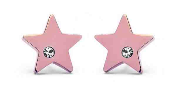 Vuch Něžné bronzové náušnice Hvězdičky Rose Gold Little Star + 2 měsíce na vrácení zboží