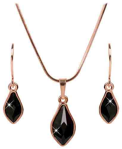 Levien Bronzová sada náušnic a náhrdelníku Flame Jet SET-040 + 2 měsíce na vrácení zboží