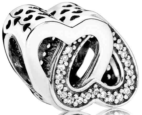 Pandora Stříbrný korálek Propletená srdce 791880CZ + 2 měsíce na vrácení zboží