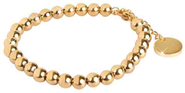 Troli Pozlacený kuličkový náramek z oceli + 2 měsíce na vrácení zboží
