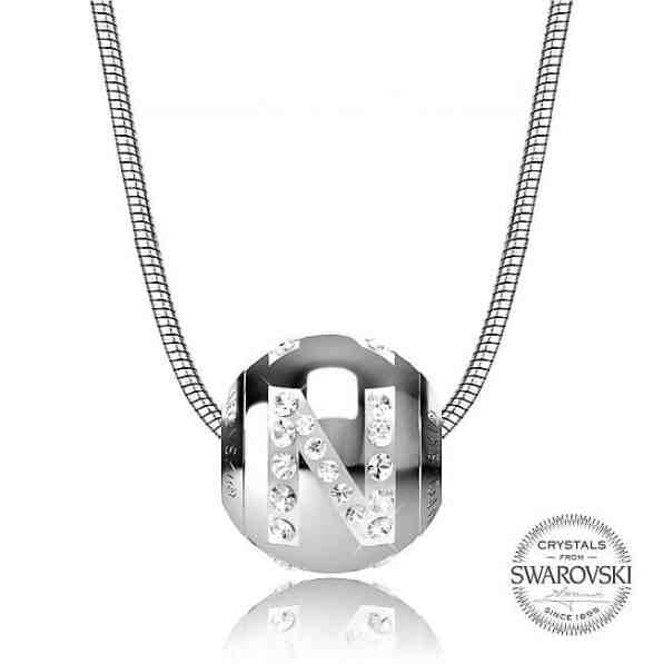 Levien Ocelový náhrdelník písmeno N CLET-N + 2 měsíce na vrácení zboží