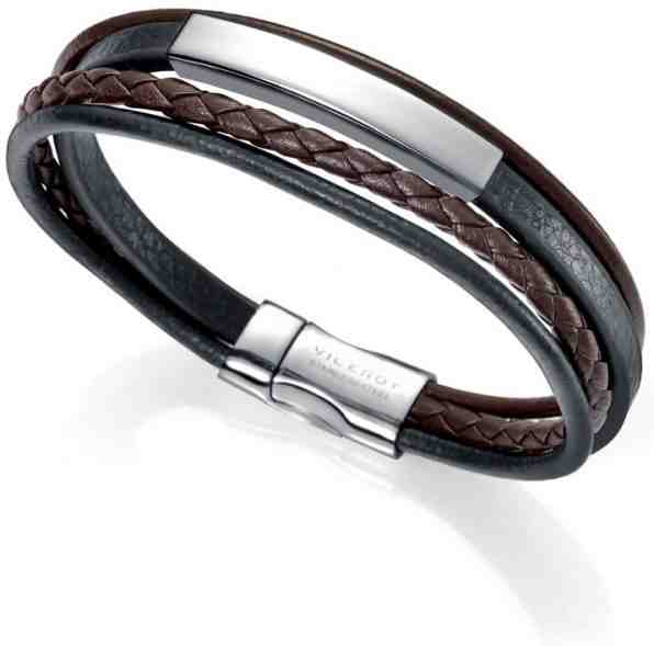 Viceroy Pánský kožený náramek Beat 6368P09019 + 2 měsíce na vrácení zboží