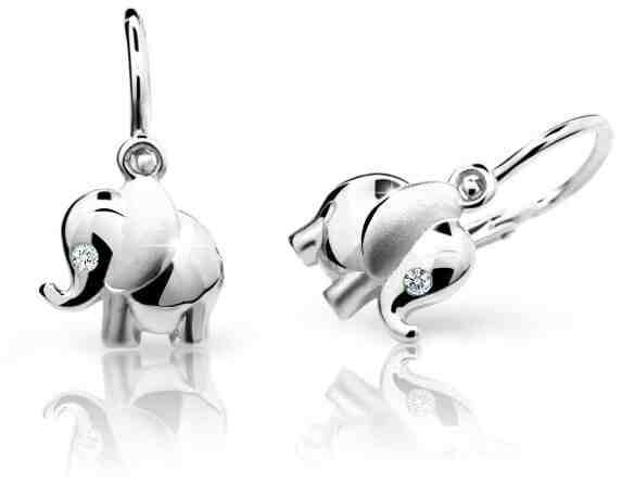 Cutie Jewellery Dětské náušnice z bílého zlata C1955-10-10-X-2 + 2 měsíce na vrácení zboží