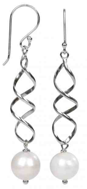 JwL Luxury Pearls Elegantní stříbrné náušnice s pravou bílou perlou JL0158 + 2 měsíce na vrácení zboží