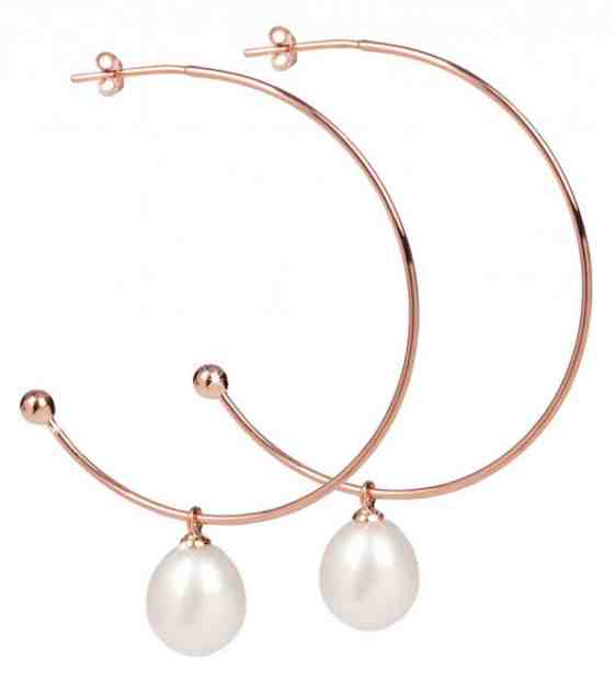 JwL Luxury Pearls Bronzové půlkruhové náušnice 2v1 s pravými perlami JL0297 + 2 měsíce na vrácení zboží