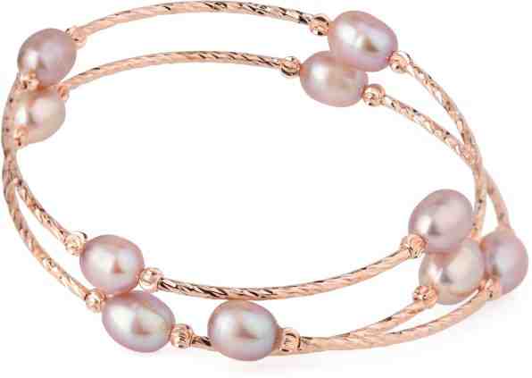 JwL Luxury Pearls Bronzový náramek s pravými perlami JL0494 + 2 měsíce na vrácení zboží