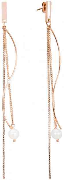 JwL Luxury Pearls Luxusní dlouhé náušnice s pravými perlami JL0486CH + 2 měsíce na vrácení zboží