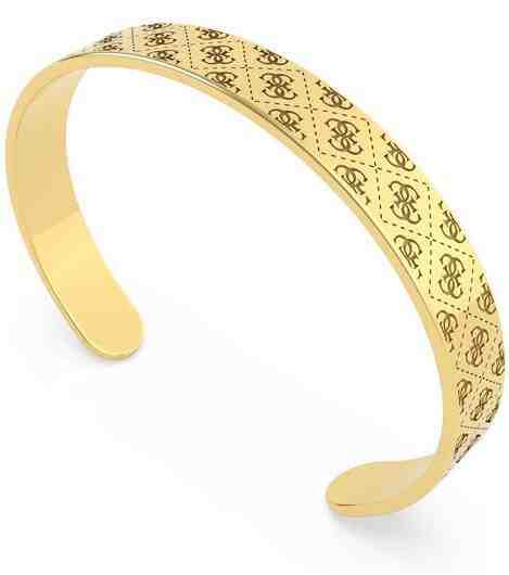 Guess Stylový pevný náramek Golden Hour UBB70142-S + 2 měsíce na vrácení zboží