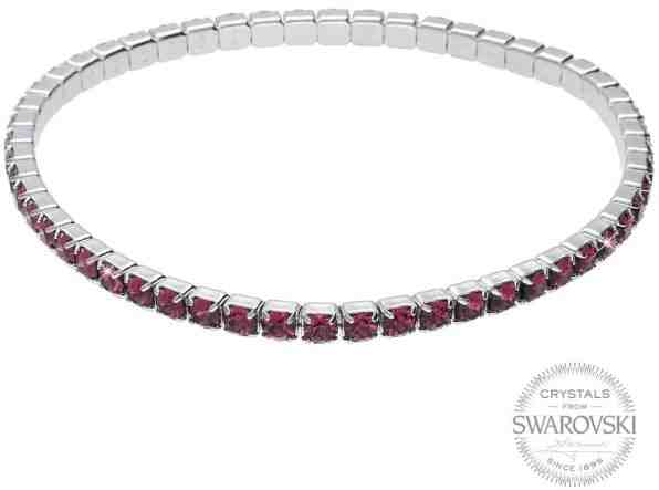 Levien Třpytivý náramek s fialovými krystaly 1458724 + 2 měsíce na vrácení zboží