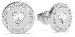 Guess Ocelové náušnice krystaly Swarovski From Guess With Love UBE70036 + 2 měsíce na vrácení zboží