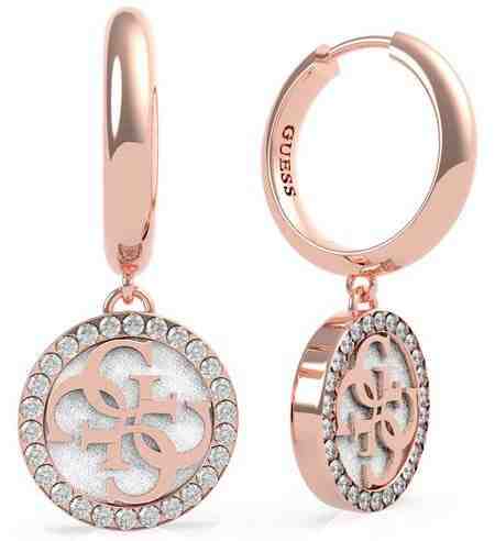 Guess Pozlacené náušnice s přívěsky Golden Hour UBE70249 + 2 měsíce na vrácení zboží