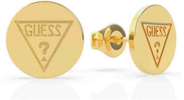 Guess Pozlacené náušnice pecky Vintage Bear UBE70100 + 2 měsíce na vrácení zboží