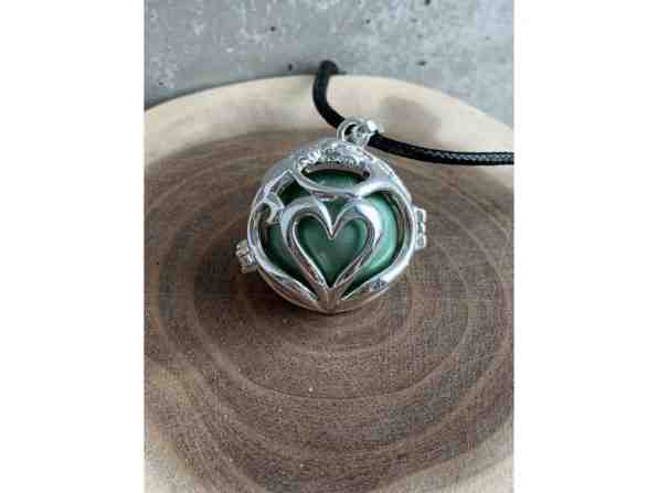 MUMMY BELL Dámský náhrdelník zelená metalická rolnička Spojení S2M20 + 2 měsíce na vrácení zboží