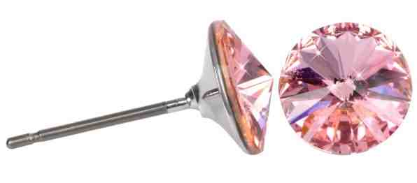 Levien Jemné peckové náušnice Rivoli Light Rose + 2 měsíce na vrácení zboží