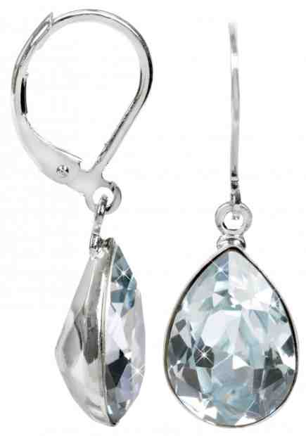 Levien Půvabné náušnice s krystaly Pear Light Azore + 2 měsíce na vrácení zboží