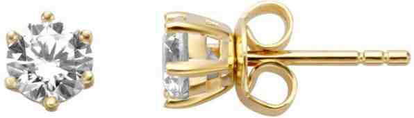 Esprit Něžné pozlacené náušnice pecky se zirkony ESER01311200 + 2 měsíce na vrácení zboží