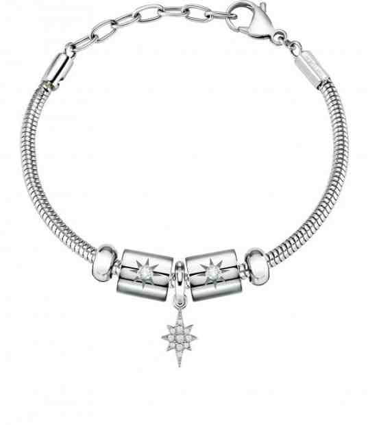 Morellato Moderní ocelový náramek s přívěsky Drops SCZ1121 + 2 měsíce na vrácení zboží