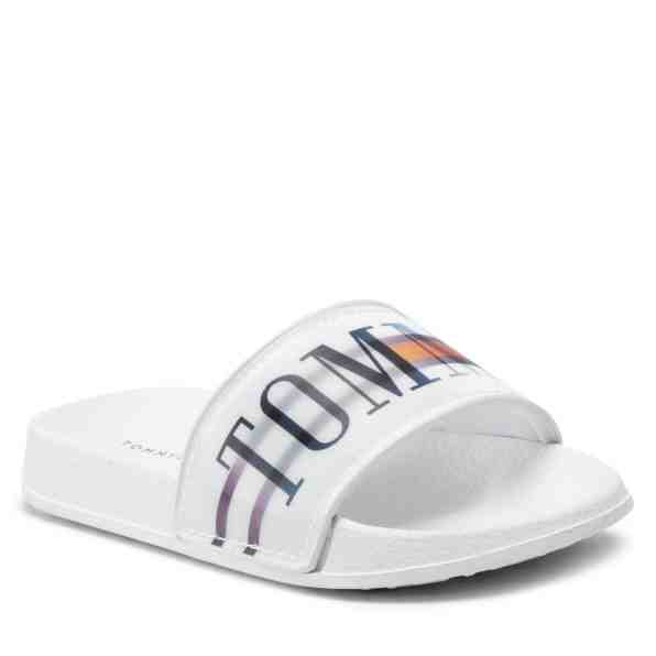 TOMMY HILFIGER Holographic Pool Slide T3B0-32276-1172 M