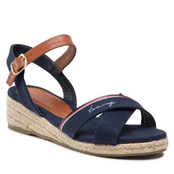 TOMMY HILFIGER Rope Wedge Sandal T3A7-32187-0547
