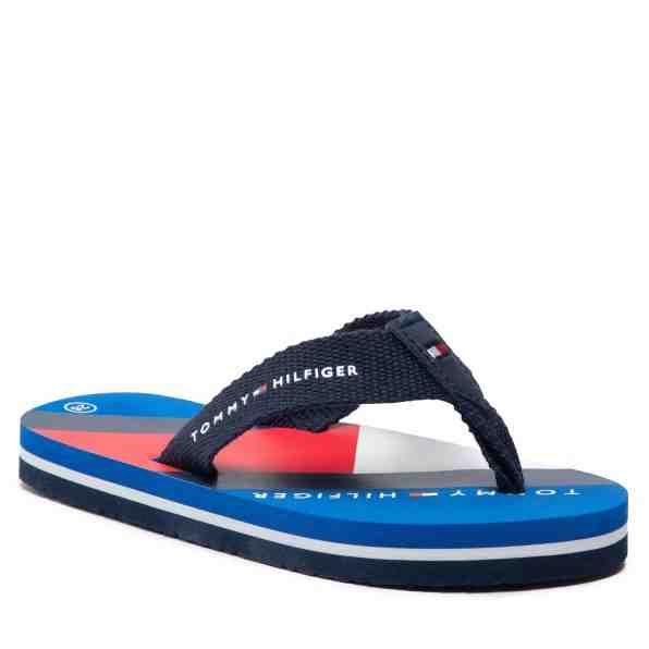 TOMMY HILFIGER Flag Print Flip Flop T3B8-32267-0058 M