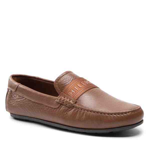 TOMMY HILFIGER Printed Hilfiger Leather Driver FM0FM04113