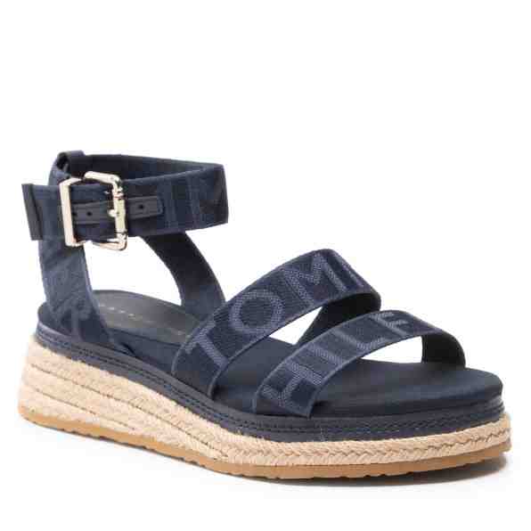 TOMMY HILFIGER Tommy Webbing Low Wedge Sandal FW0FW06442