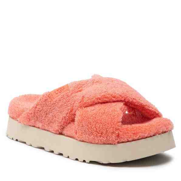 Ugg W Fuzz Sugar Terry Cross Slide 1126385