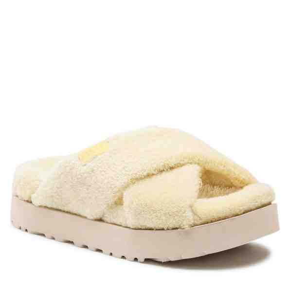Ugg W Fuzz Sugar Terry Cross Slide 1126385