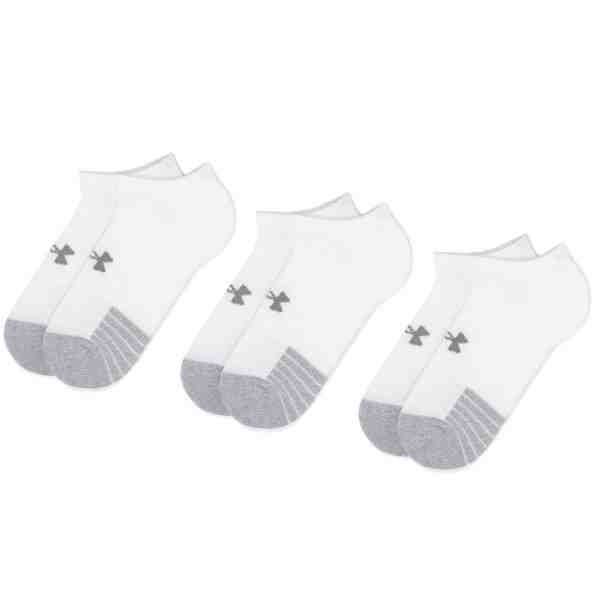 Under Armour Heatgear No Show Sock 1346755-100